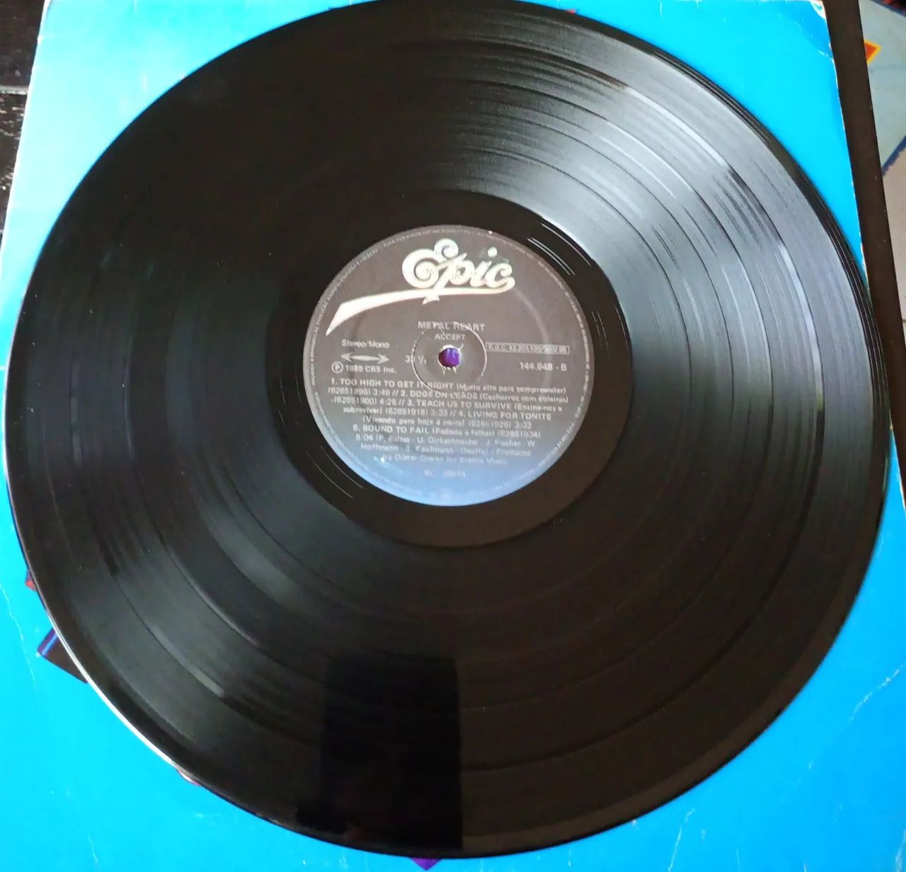 LP ACCEPT Metal Heart Vinil Autografado  - Foto 3