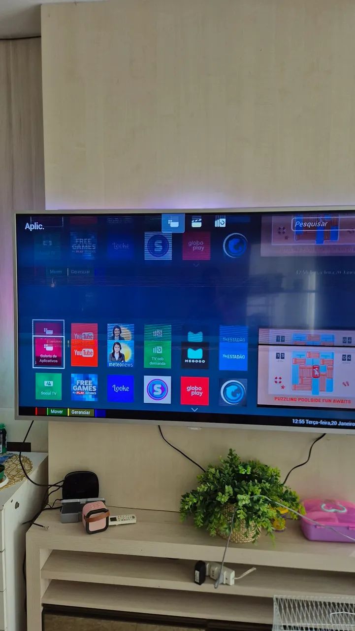 TV 65 polegadas philips com defeito - Foto 5