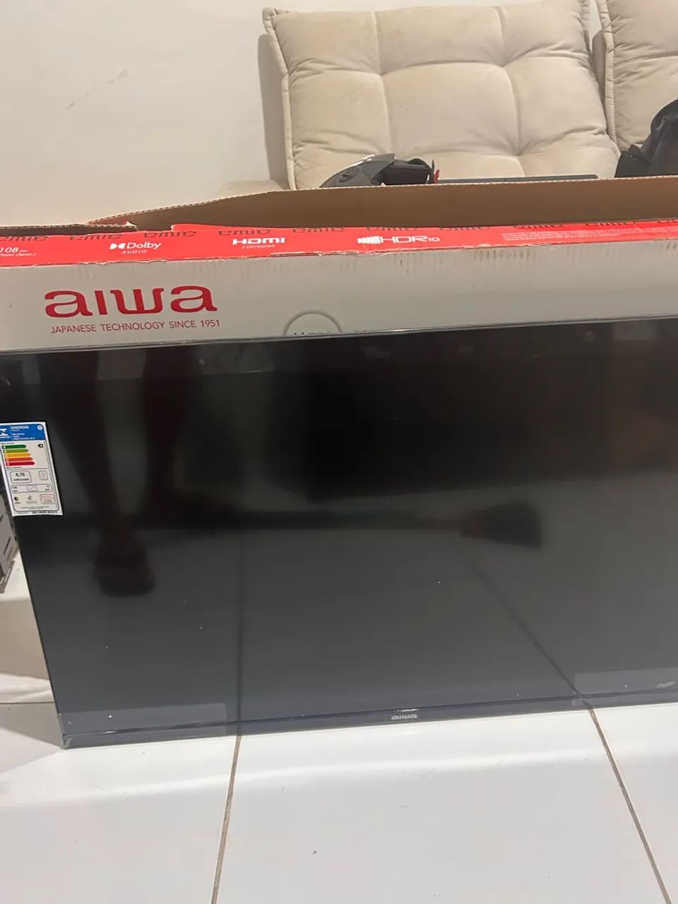 Smart TV AIWA 43 polegadas totalmente nova na caixa  - Foto 4