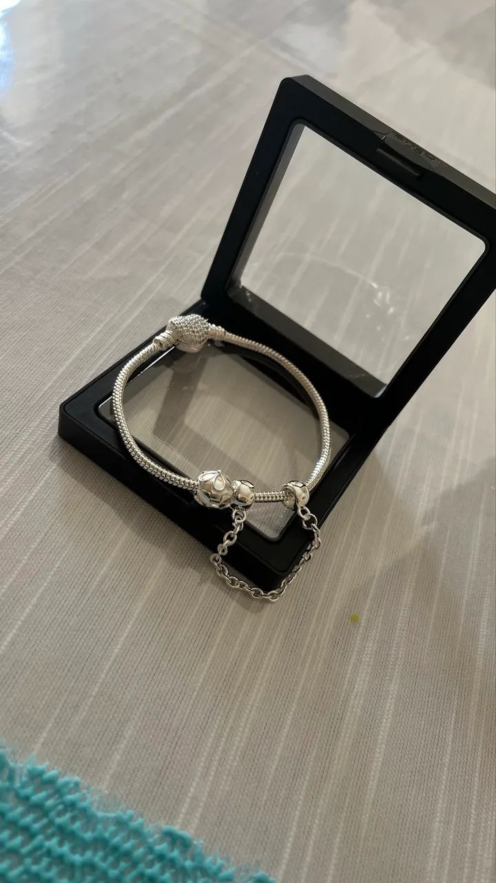 Vendo pulseira semijoia Pandora  - Foto 3