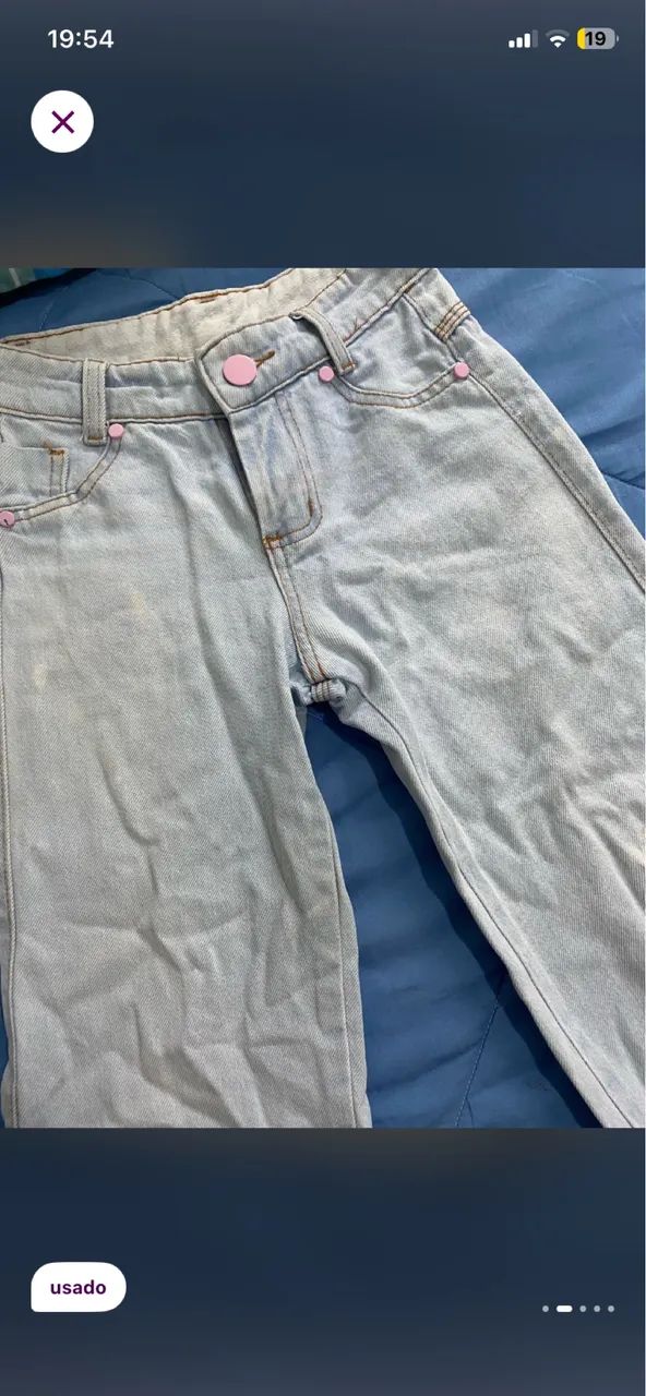 Calça jeans infantil menina - Foto 2