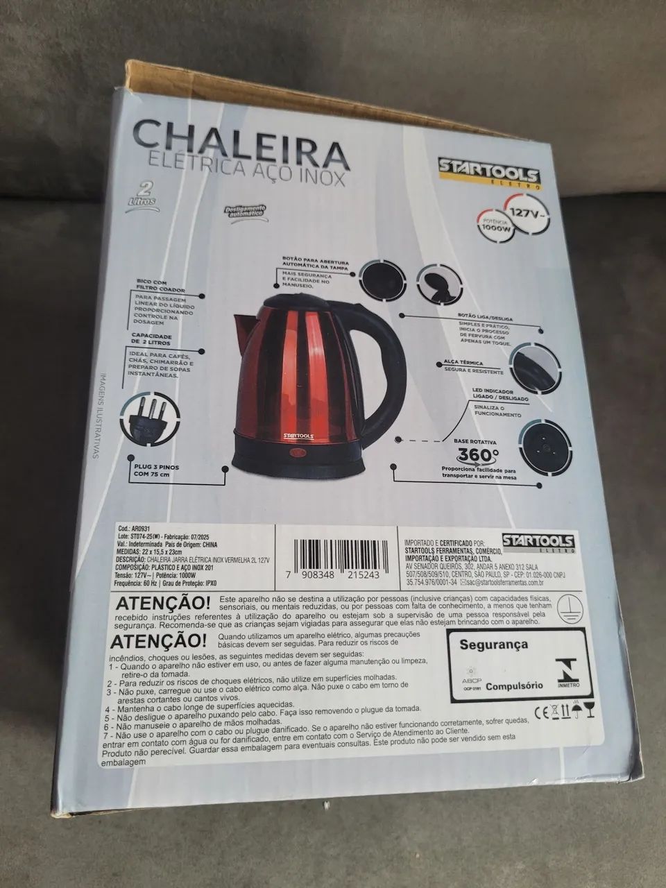 Chaleira Elétrica Startools Nova - Foto 3