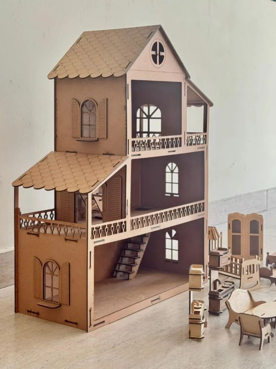 Casa De Madeira De MDF 