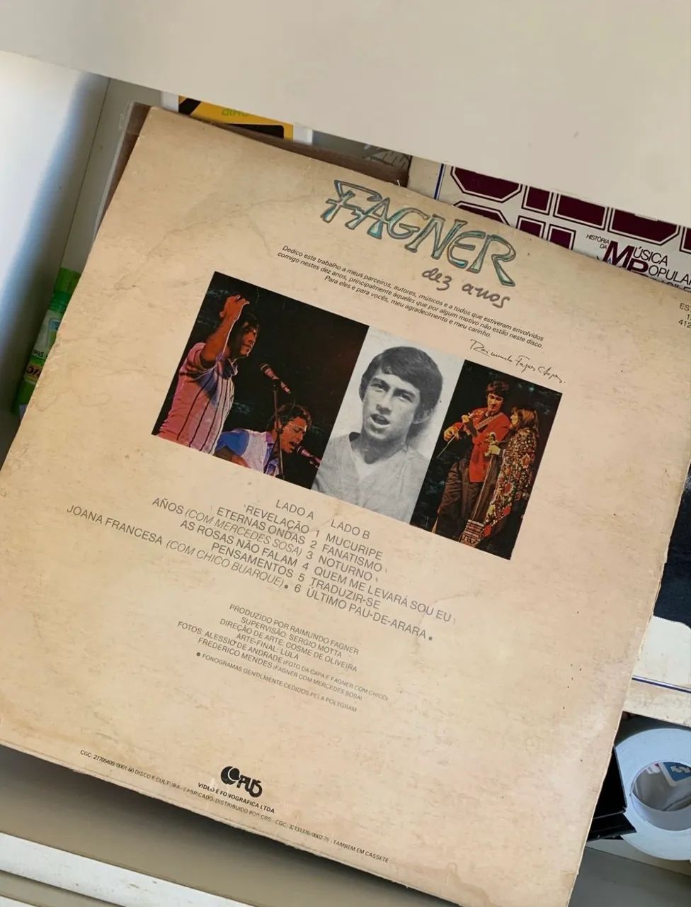 Disco vinil gilberto gil e fagner - Foto 4