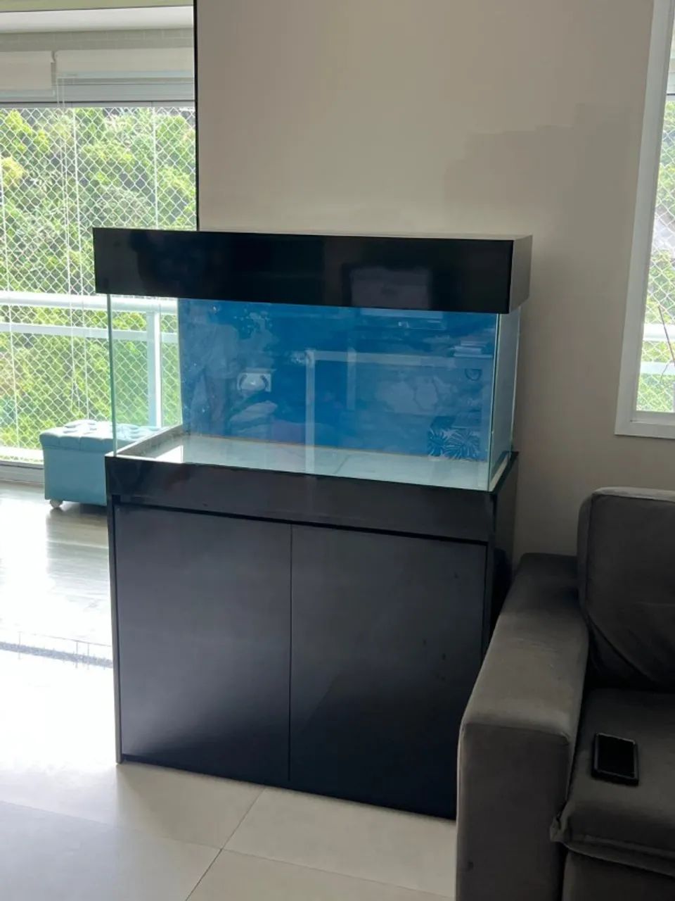 Aquário Completo 200L Água Doce ou Marinho Fish Only - Foto 6