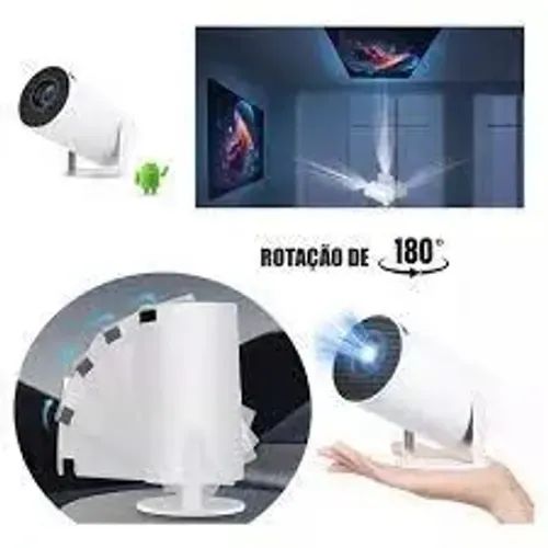 Projetor Led Android Hd Wifi Bluetooth Smart Portátil - Foto 2