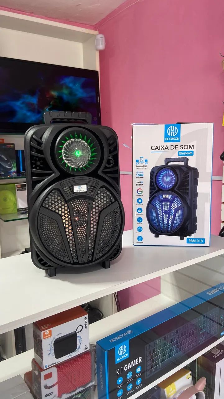 Caixa de som Bluetooth RBM-18 30cm  - Foto 4