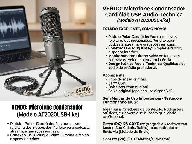 Microfone condensador  - Foto 2