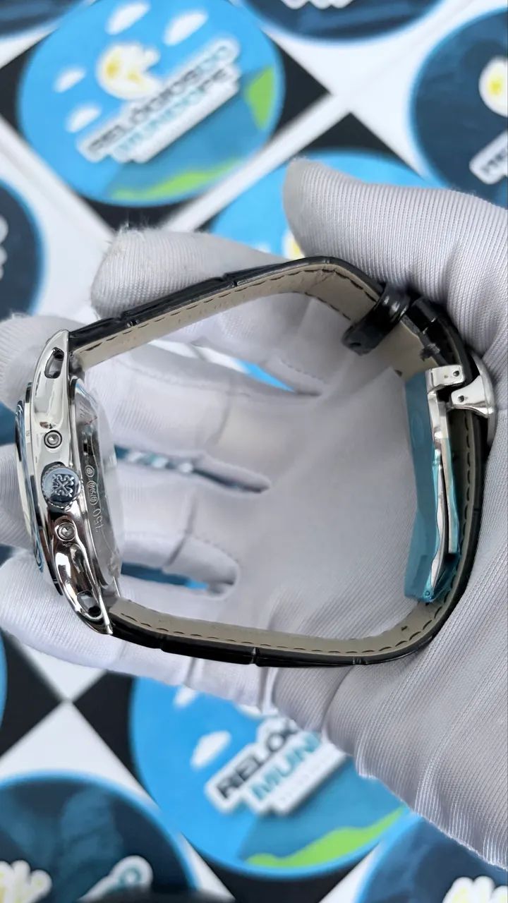 RELOGIO GENEVE AUTOMÁTICO FUNDO CINZA - Foto 3