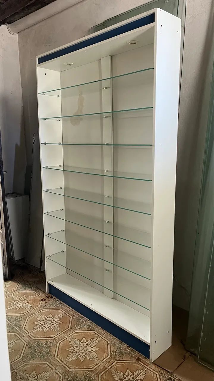 Vitrine Expositora 2m com Prateleiras de Vidro - 1,20m - Foto 2