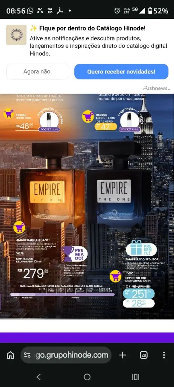 Perfumes de qualidade e alta fixação com descontos incriveis