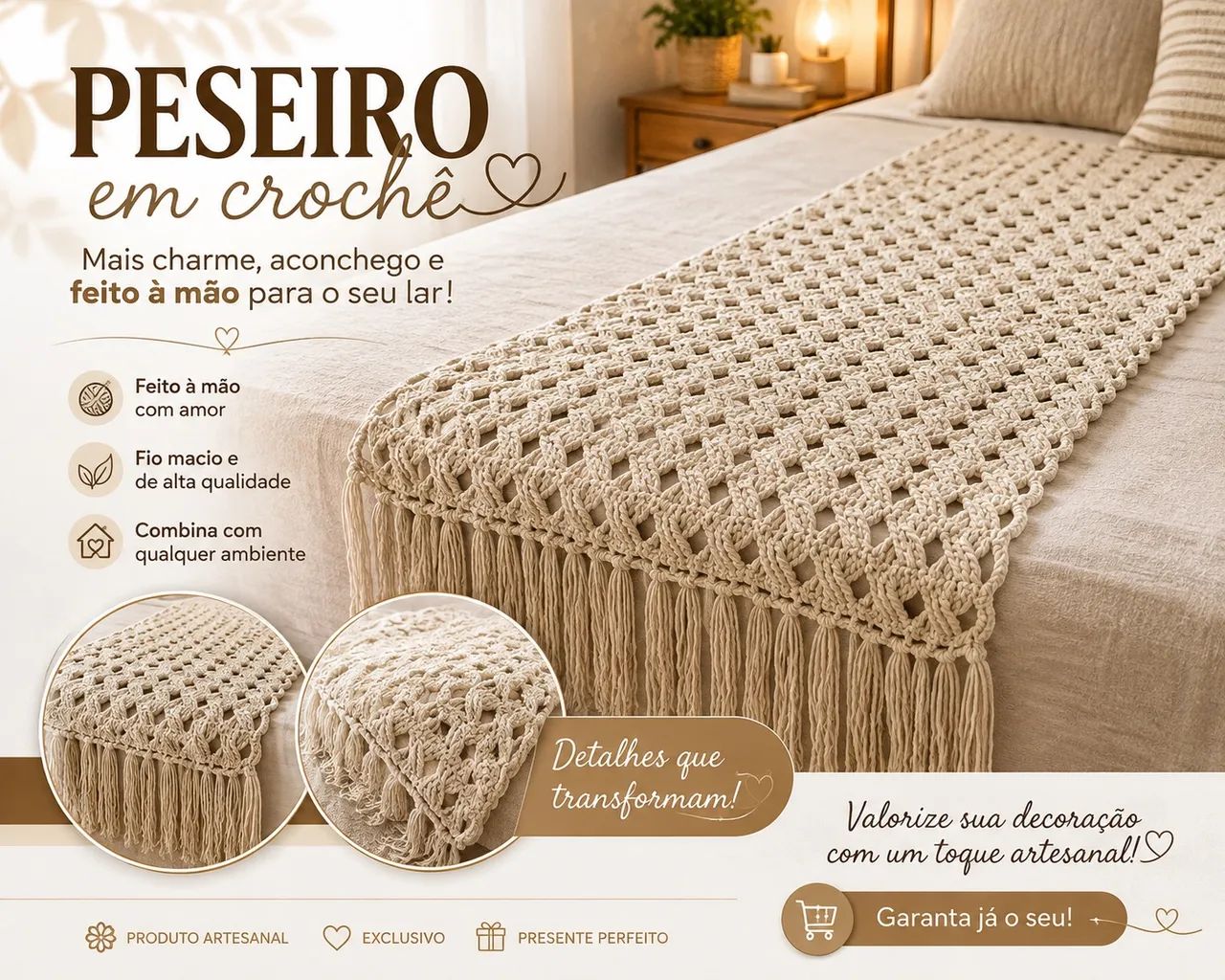 Peseiro em crochê 
