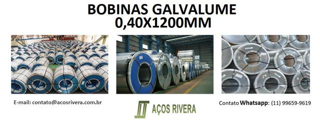 Bobinas Galvalume 0,40x1200mm