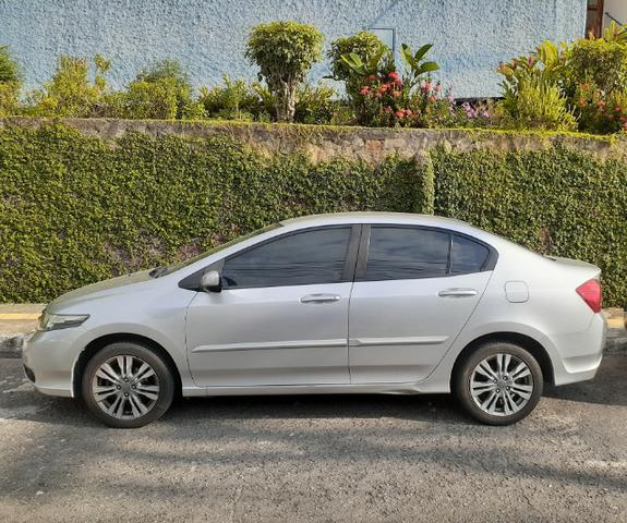 Honda City LX Flex Aut. 2013/2014, prata, único dono, 48.000 km