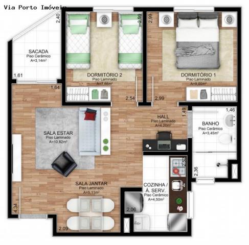 Apartamento para Venda em Novo Hamburgo, Santo Afonso, 2 dormitórios, 1 banheiro, 1 vaga - Foto 6