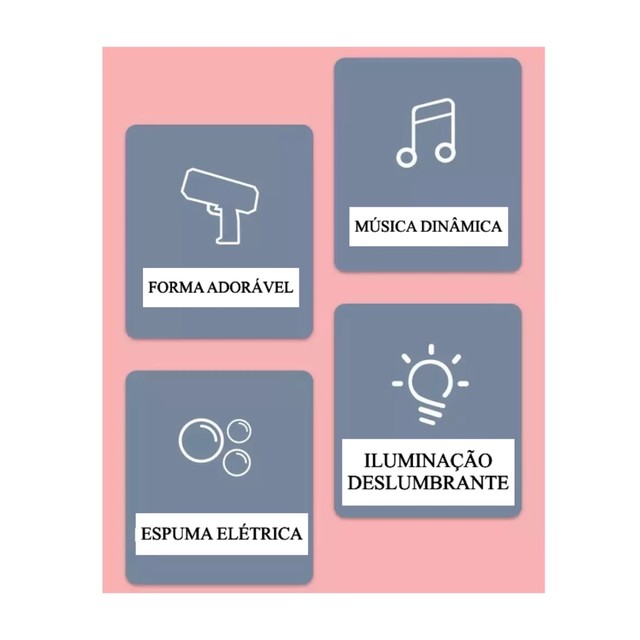 Pistola De Bolhas De Sabão Com Musica E Luzes - Foto 5