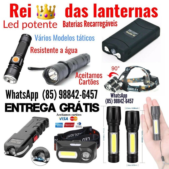Lanterna de mão Lanterna de cabeça profissional vários modelos entrega Grátis 