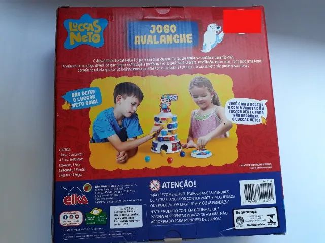 Brinquedo Jogo Luccas Netto Avalanche Bolinhas Torre Elka