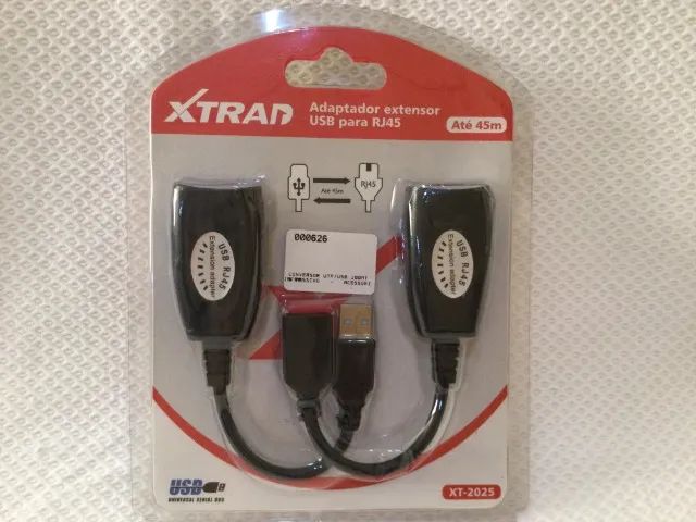 Adaptador Extensor USB Para RJ45 Cabo De Rede Cabo Extensor XTRAD - XT2025 - Foto 5