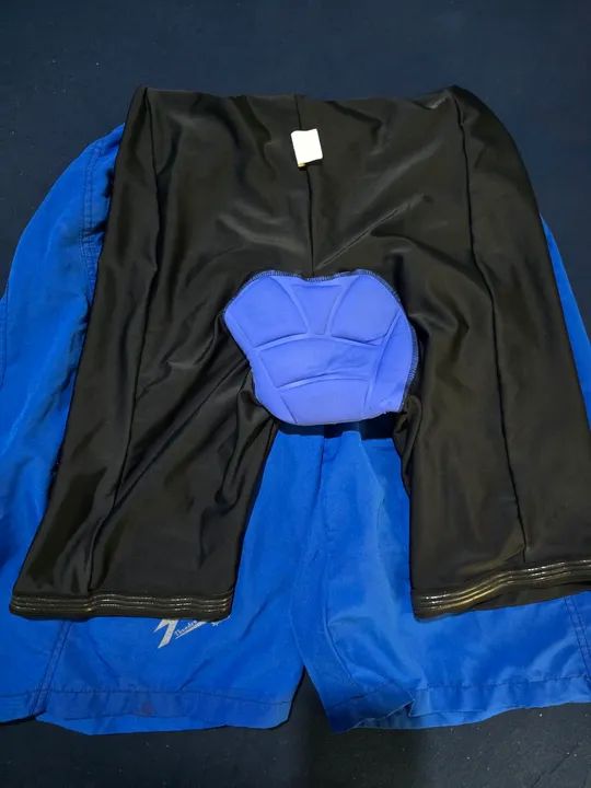 Shorts de ciclismo azul - Foto 2