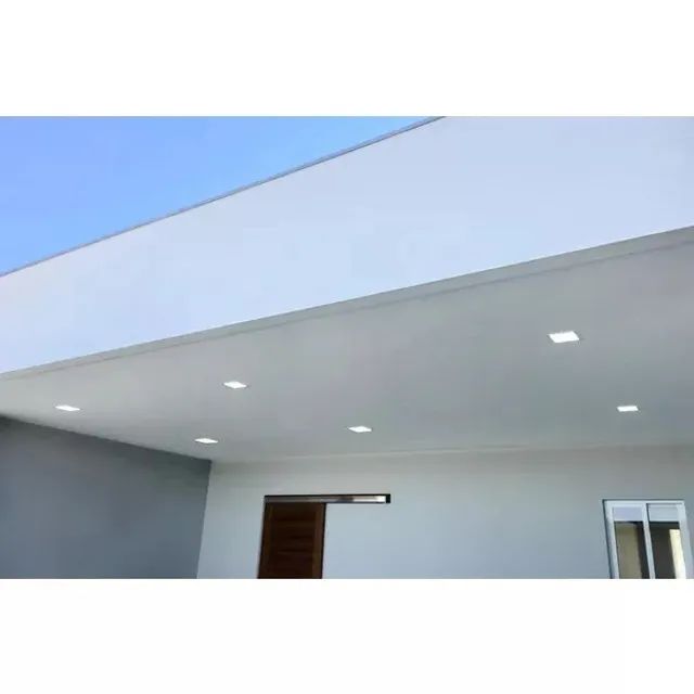 Plafon LED 6W Quadrada 12cm x 12cm embutir 6500K Branco Frio - Foto 3