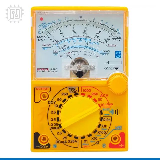 Multímetro Analógico Profissional com Bip de Continuidade CATlll 5 Funções - Foto 3