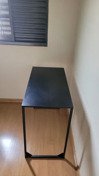 Mesa escrivaninha/Home office/Penteadeira modelo industrial cor preta - Foto 6