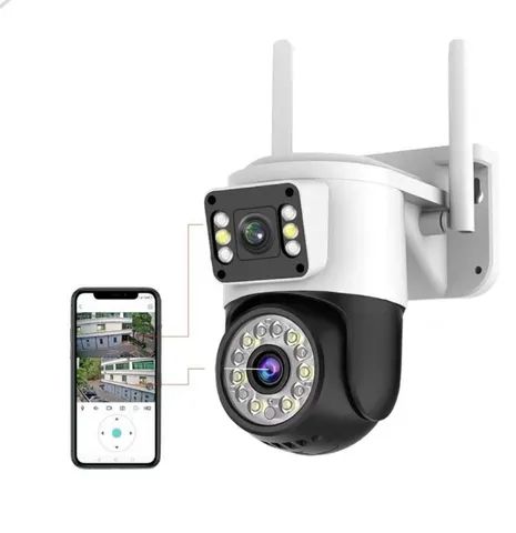 Câmera Dupla Lente Prova D'água Ip App Yoosee Celular Wifi