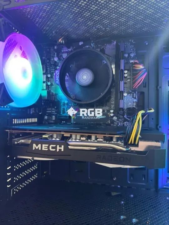 PC Gamer completo Monitor 24pl Ryzen 5 4500  RX 6600 1 Ano de garantia - Foto 3