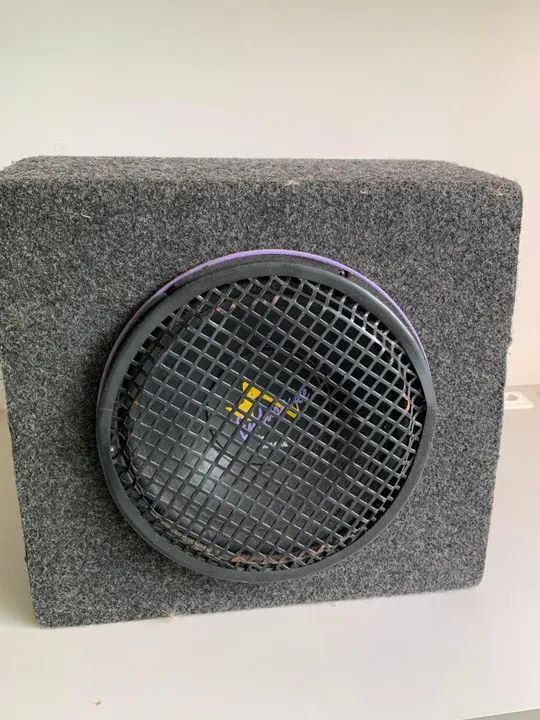 Kit de Som Automotivo: 2 Auto Falantes, Subwoofer e Módulo Amplificador