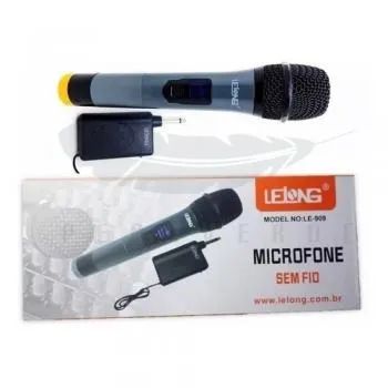 Microfone Sem Fio Lelong Le-909