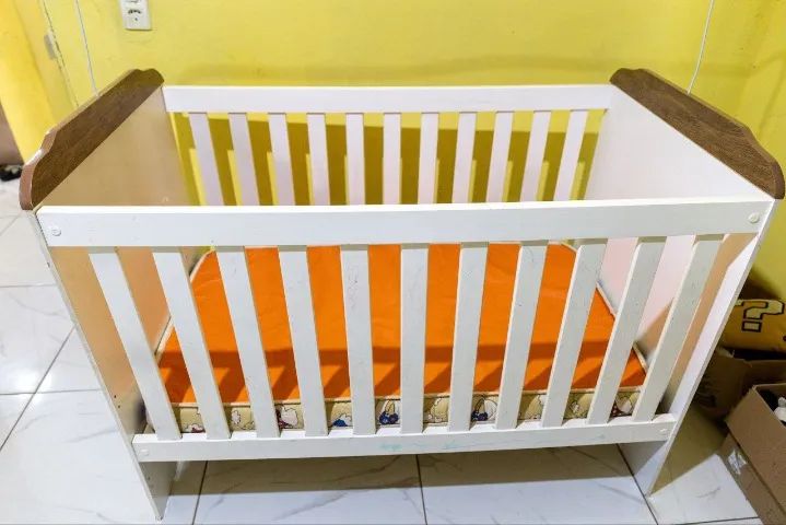 Berço Americano Minicama 3 em 1 Mel Madeira Grão de Gente