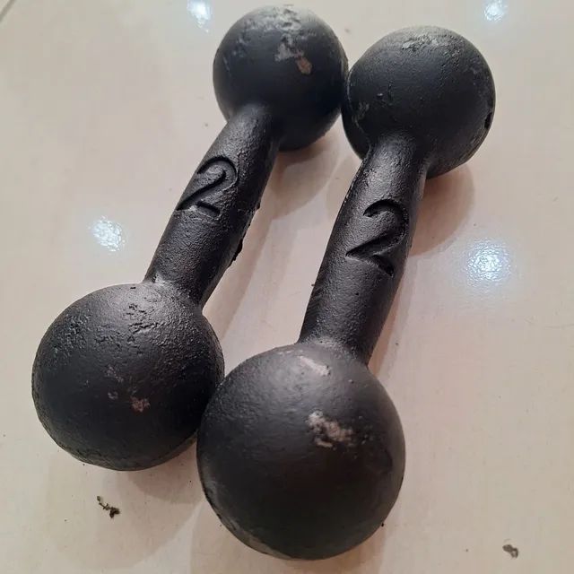 Par de Peso Academia 2KG Ferro - R$ 35,90 | Distribuidora Atacarejo - Foto 2