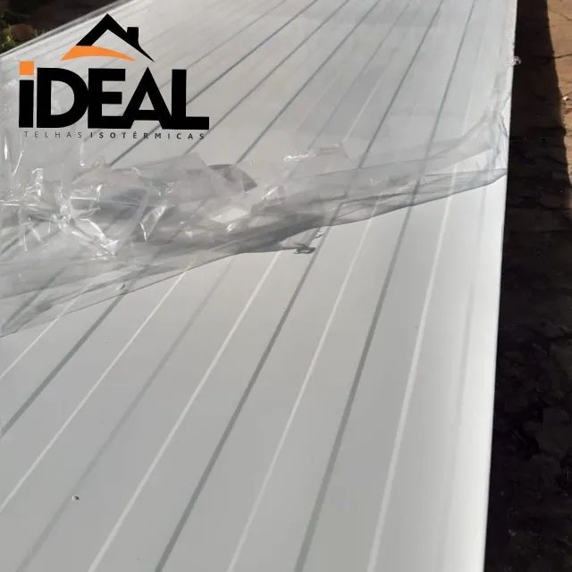 Telha Térmicas Aço Reto Branco - Ideal Telhas  - Foto 4