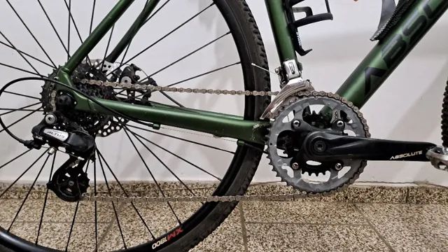 Bicicleta gravel absolute com transmissão shimano 2X8 - Foto 2