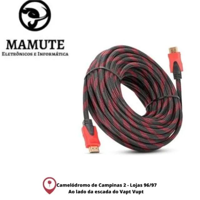 Cabo Hdmi 25 Metros Blindado Com Filtro E Malha Versão 1.4 Suporte 3D Full HD 1080