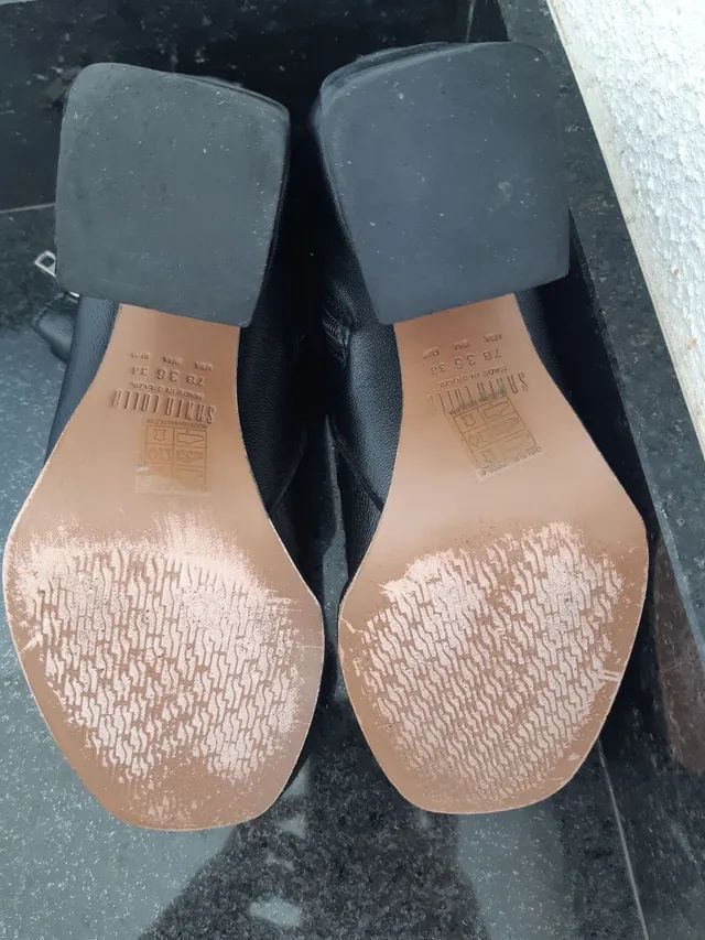 Bota média Em COURO Santa Lolla original - Foto 3