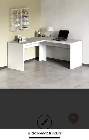 Mesa de Canto p/ Escritório / Mesa em L 