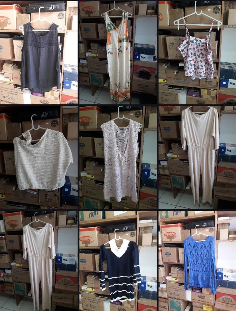 Lote de 80Pcs Roupas Diversas Manequim e Plus Size