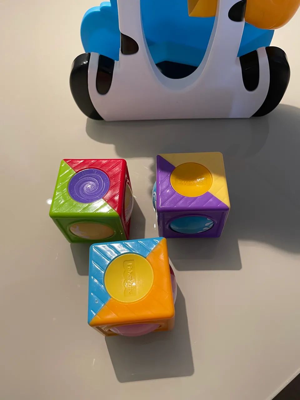 Zebra fisher price com blocos  - Foto 4