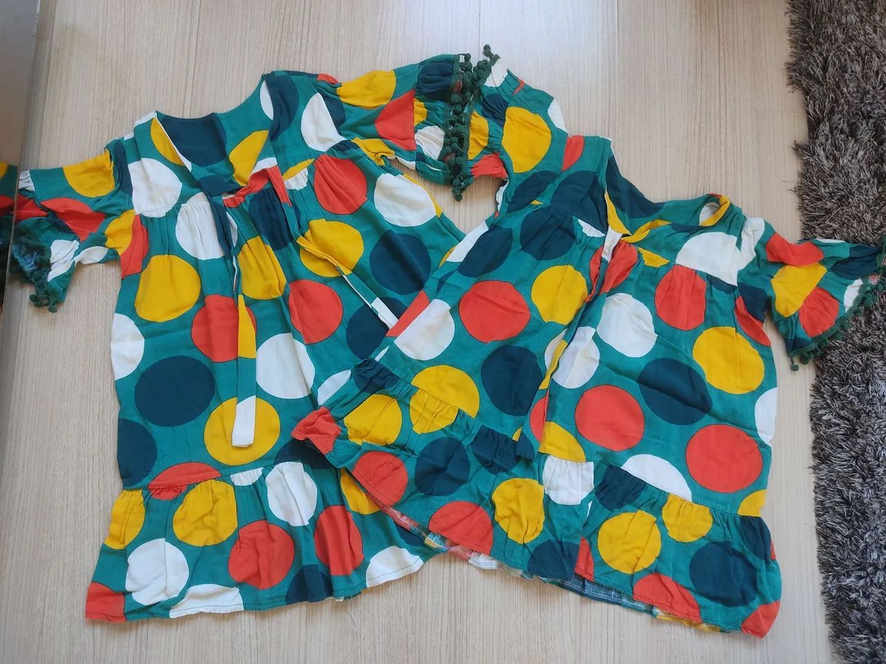 Conjunto vestidos tal mãe tal filha estampado 