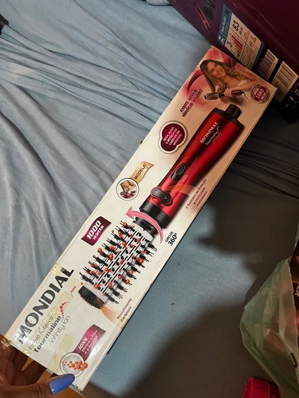 Escova Rotativa Mondial Tourmaline Infinity Ion 1000W