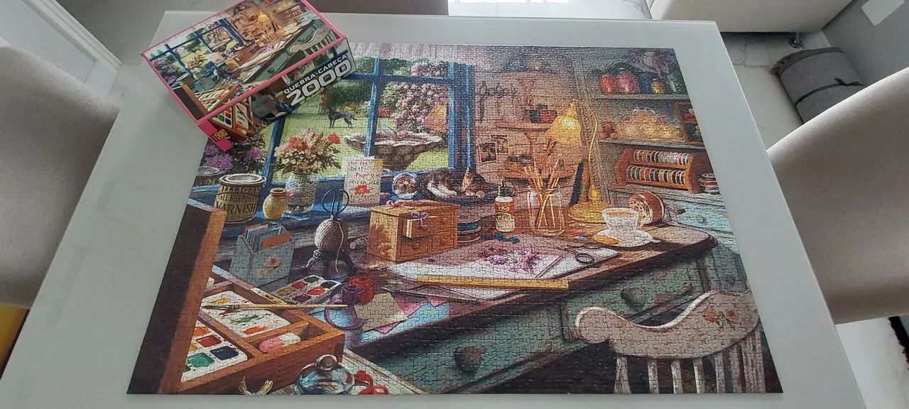 Quebra- Cabeça Ateliê Grow 2.000 peças - Foto 2