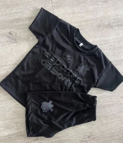 Conjunto camiseta corinthians + shorts infantil - Foto 2