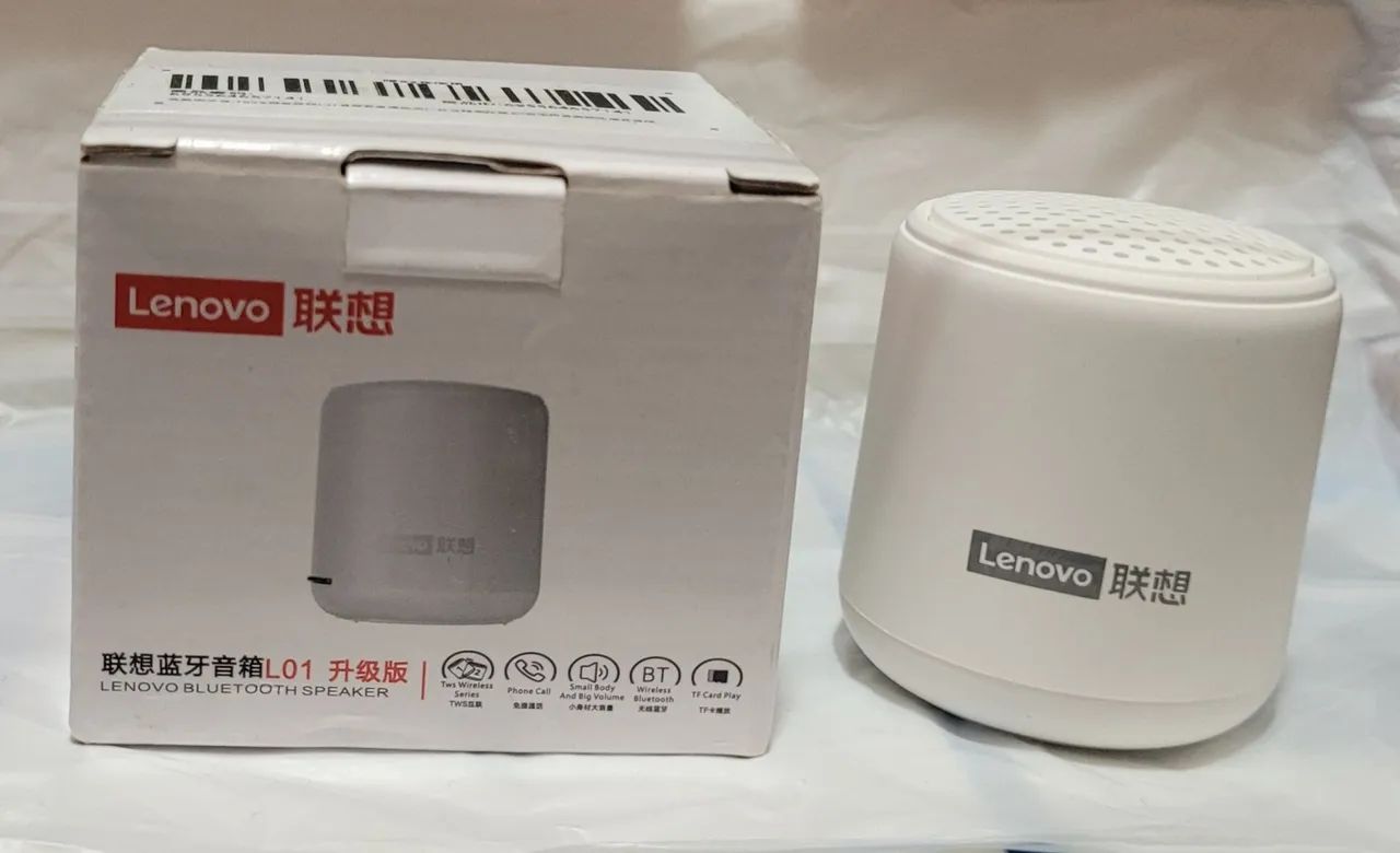 Caixa de Som Bluetooth Lenovo L01 - Pequena e Potente - Foto 3