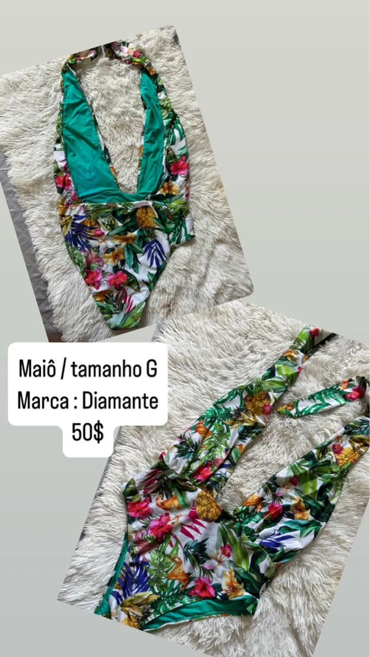 Maiô Floral Tropical - Tamanho G