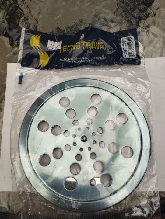 Ralo de Chuveiro em Aço Inox - Novo