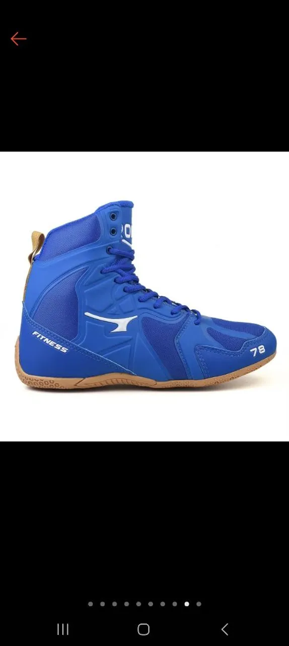 Tênis de Boxe Mizuno seminovo Fitness 78 Azul