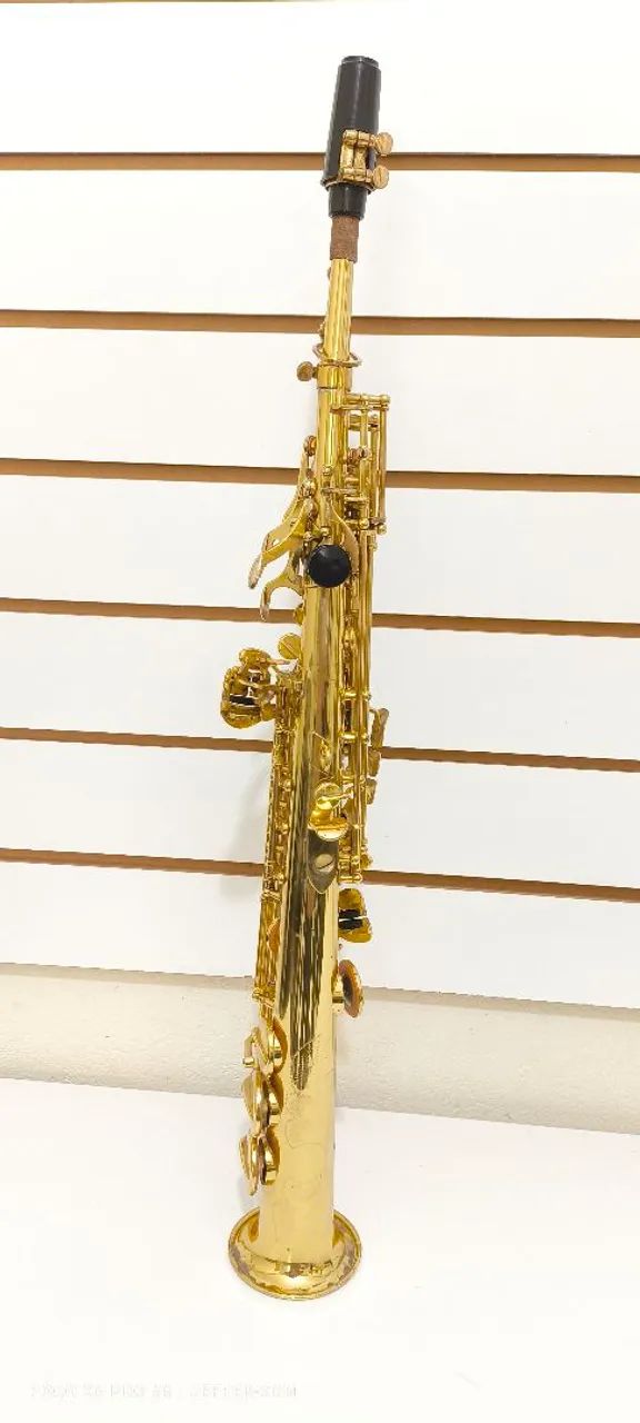 Sax soprano marca M E revisado dourado  - Foto 5