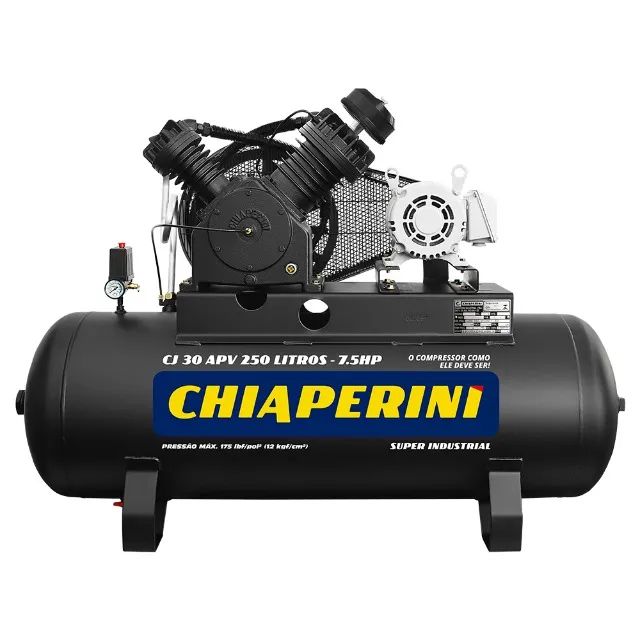 Compressor de ar 250Lts - 7.5Hp - 30Pcm ( Chiaperini )